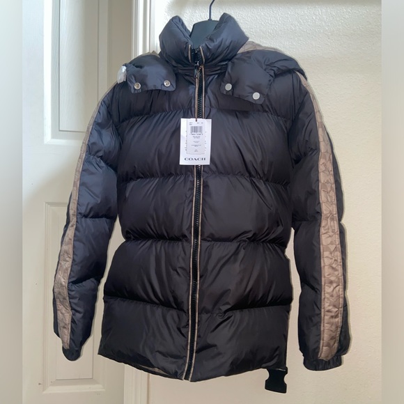 Coach Signature Puffer Jacket - Picture 2 of 16